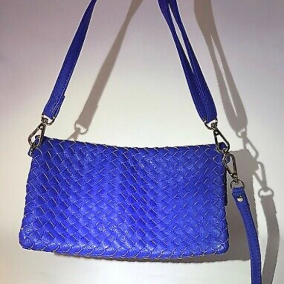 Nine West pre-owned small wristlet purse in blue - Picture 3 of 7
